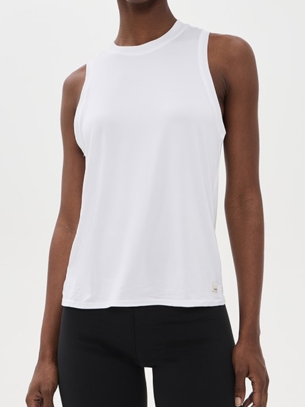 Vuori White Racerback Tank Top